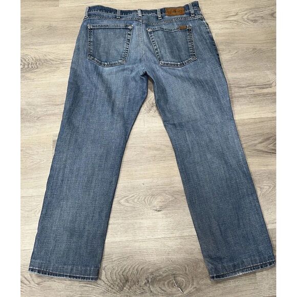 7 For All Mankind Men's Blue Cotton Blend Slimmy Stretch Denim Jeans Size 38x28 - Picture 10 of 11